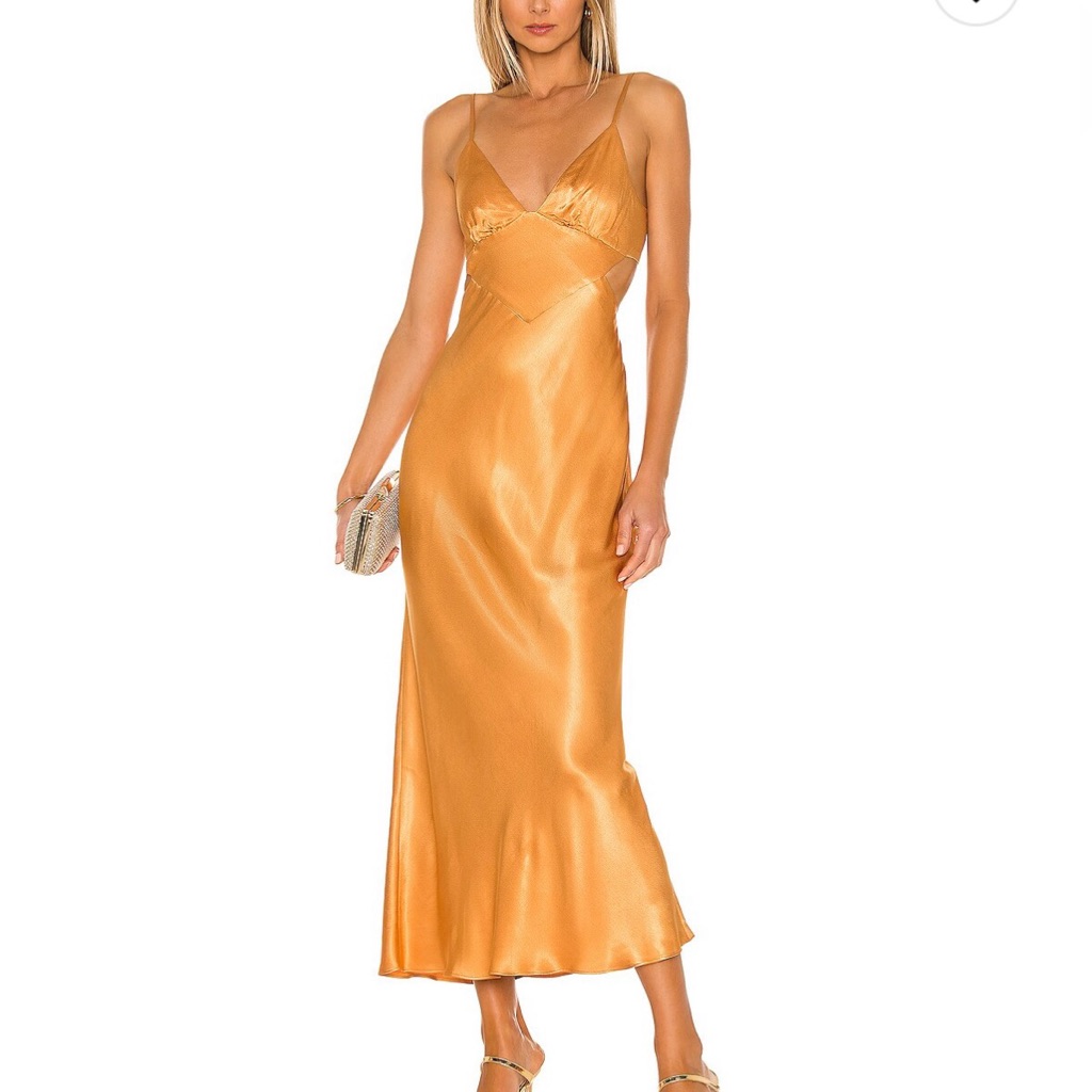 Shona Joy Gala Backless Midi Dress / Size Medium / Worn Once
